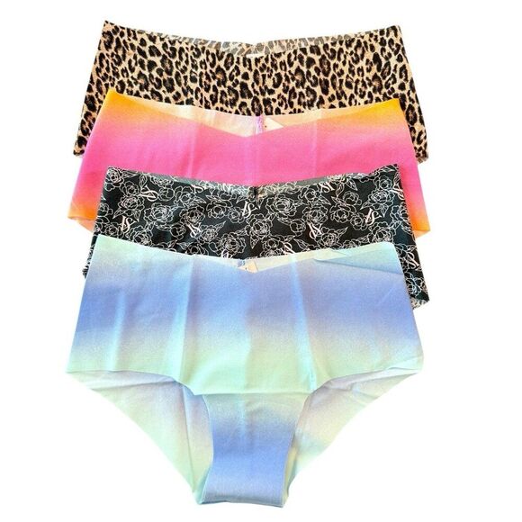 Victoria's Secret Cheeky Panties Womens Medium No Show LOT OF 4 VS Smooth Panty - Picture 1 of 7